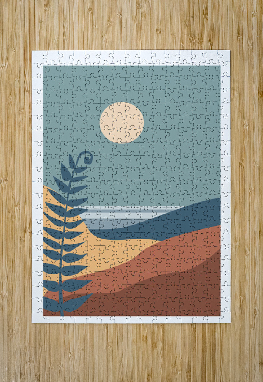  Colorful landscape poster. a Towseef Dar Puzzle printing