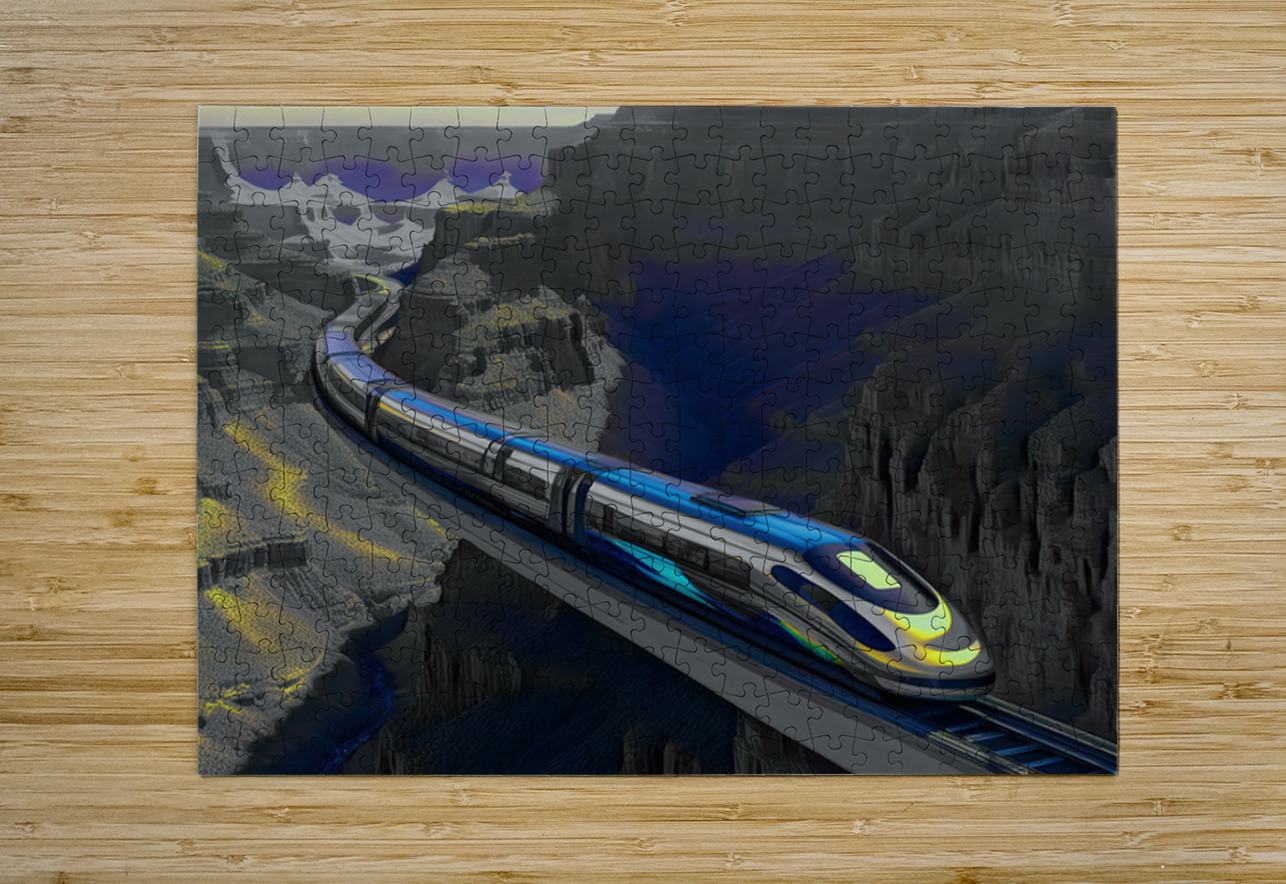 THE GORGE .....SELECTIVE COLORING Digicam Puzzle printing