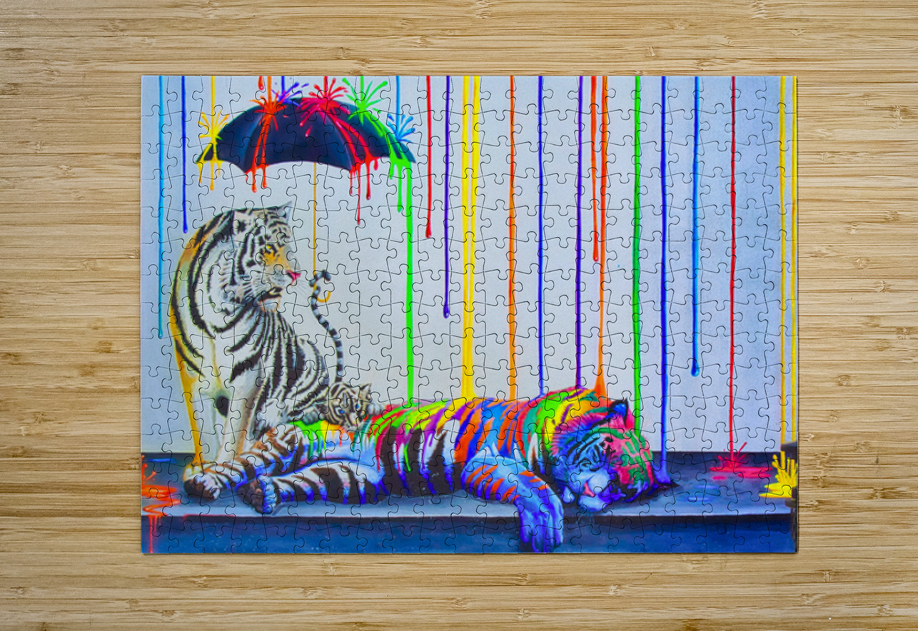 MULTICOLORD RAINDROPS  Charles Herchert Puzzle printing