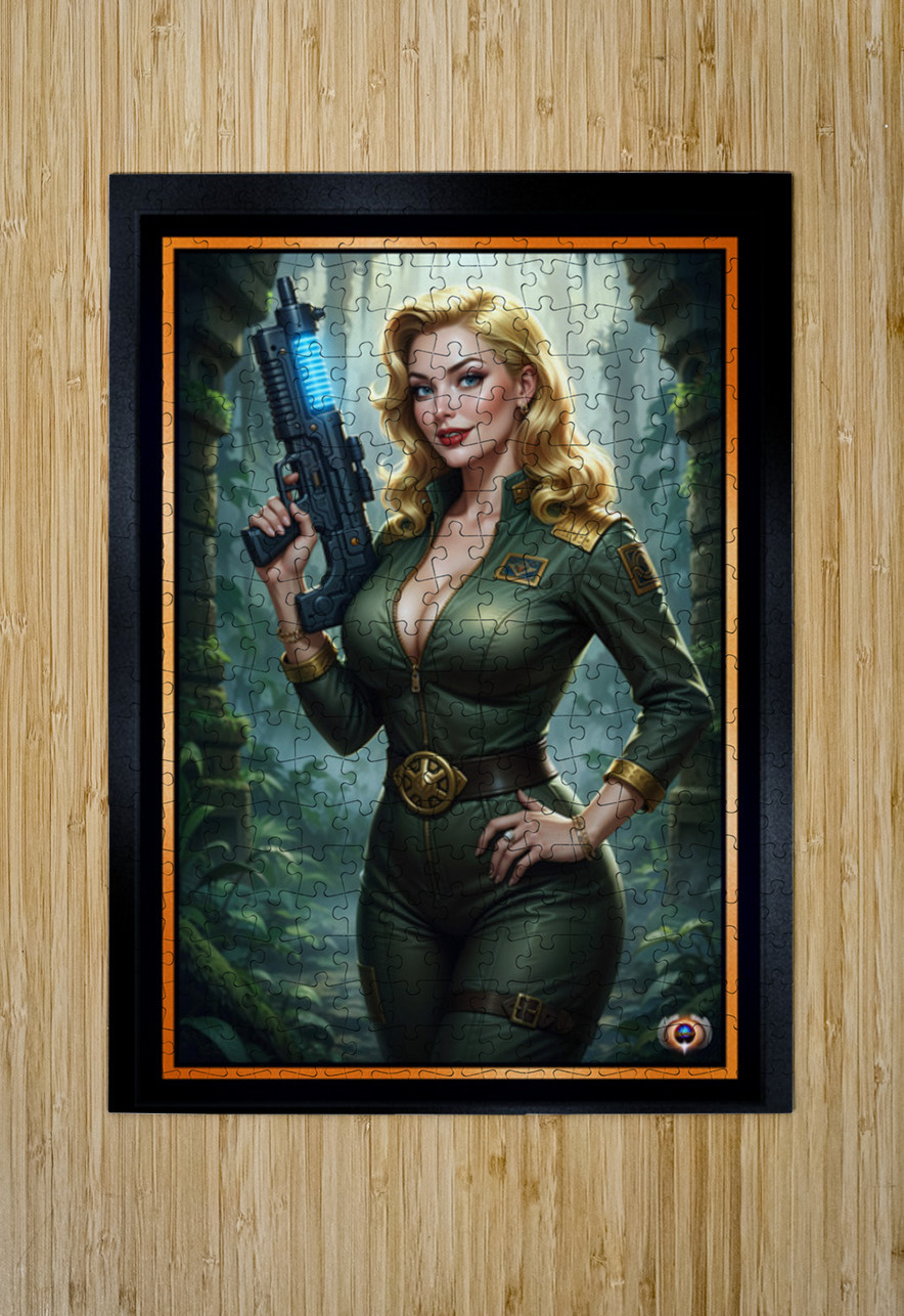 Chyrelle Lythander Exploring The Lost Ruins Of Xantus Prime Gorgeous AI Concept Art by Xzendor7 xzendor7 Puzzle printing