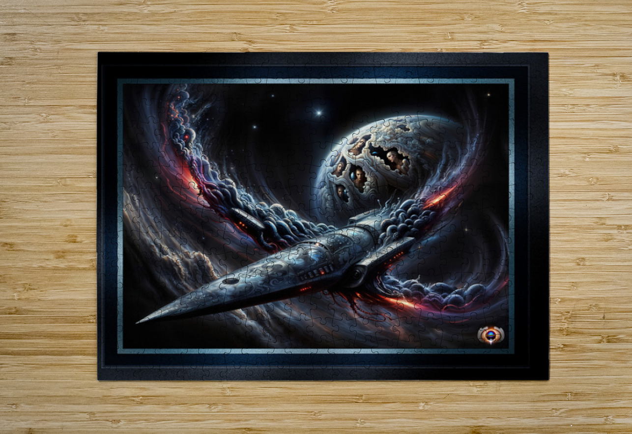 Starship Paradin Vorn Astral Assimilation Visionary Art Mesmerizing AI Concept Art by Xzendor7 xzendor7 Puzzle printing