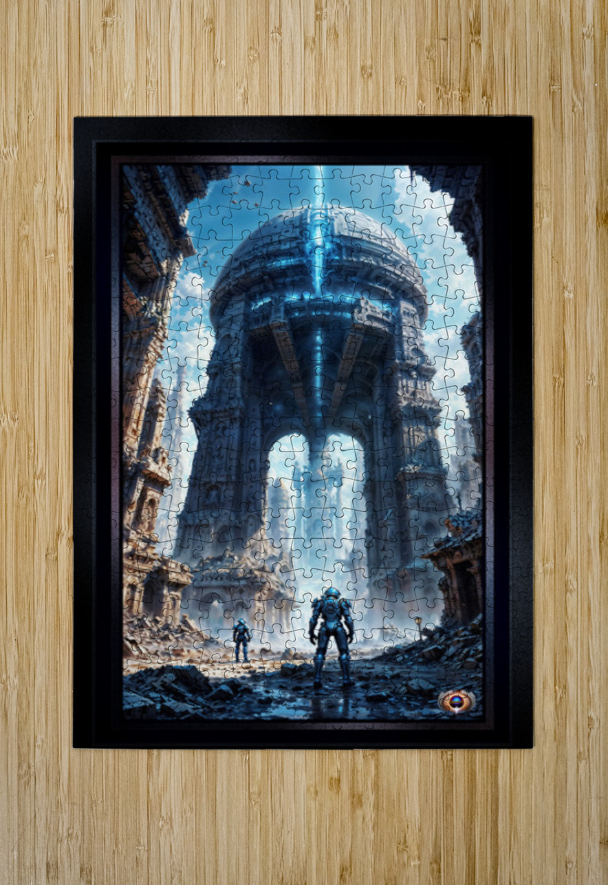 Destruction Of Eslivan A Chronicle Of The Fall Of Trevus Captivating AI Concept Art by Xzendor7 xzendor7 Puzzle printing