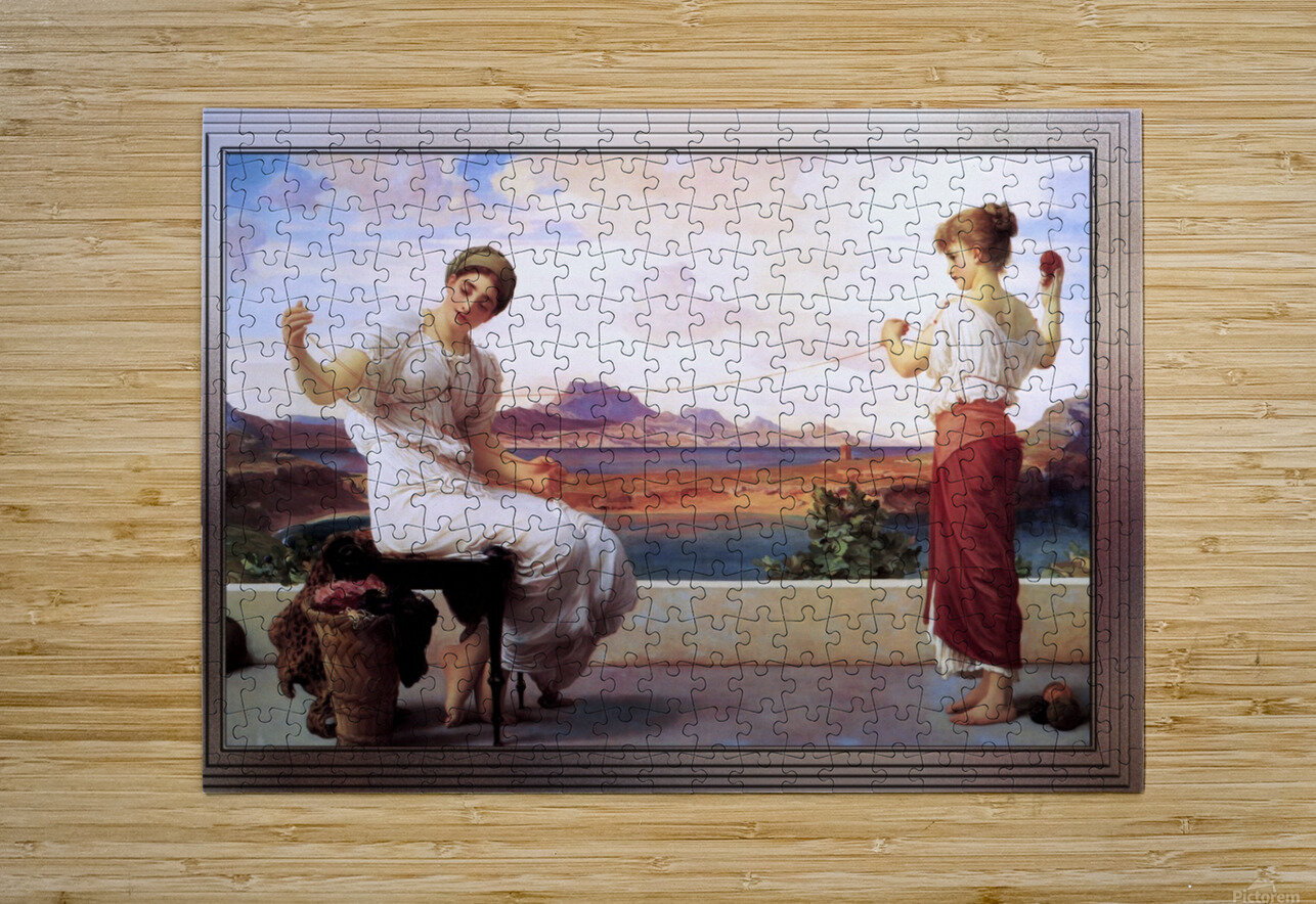 Winding The Skein by Frederic Leighton xzendor7 Impression de puzzle