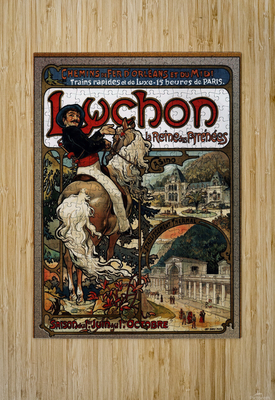 Luchon by Alphonse Mucha xzendor7 Puzzle printing