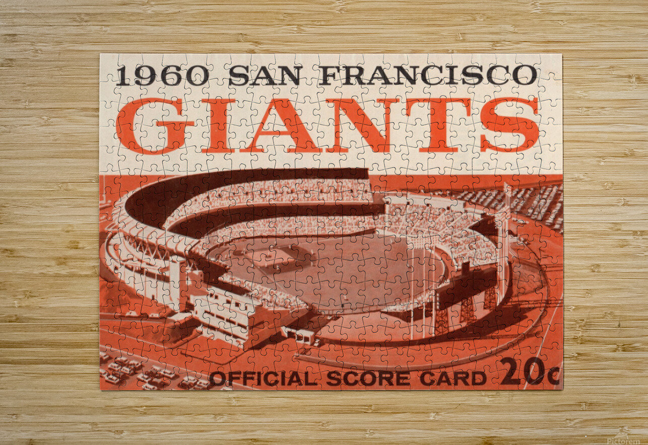 1960 San Francisco Giants Candlestick Park Art Row One Brand Puzzle printing