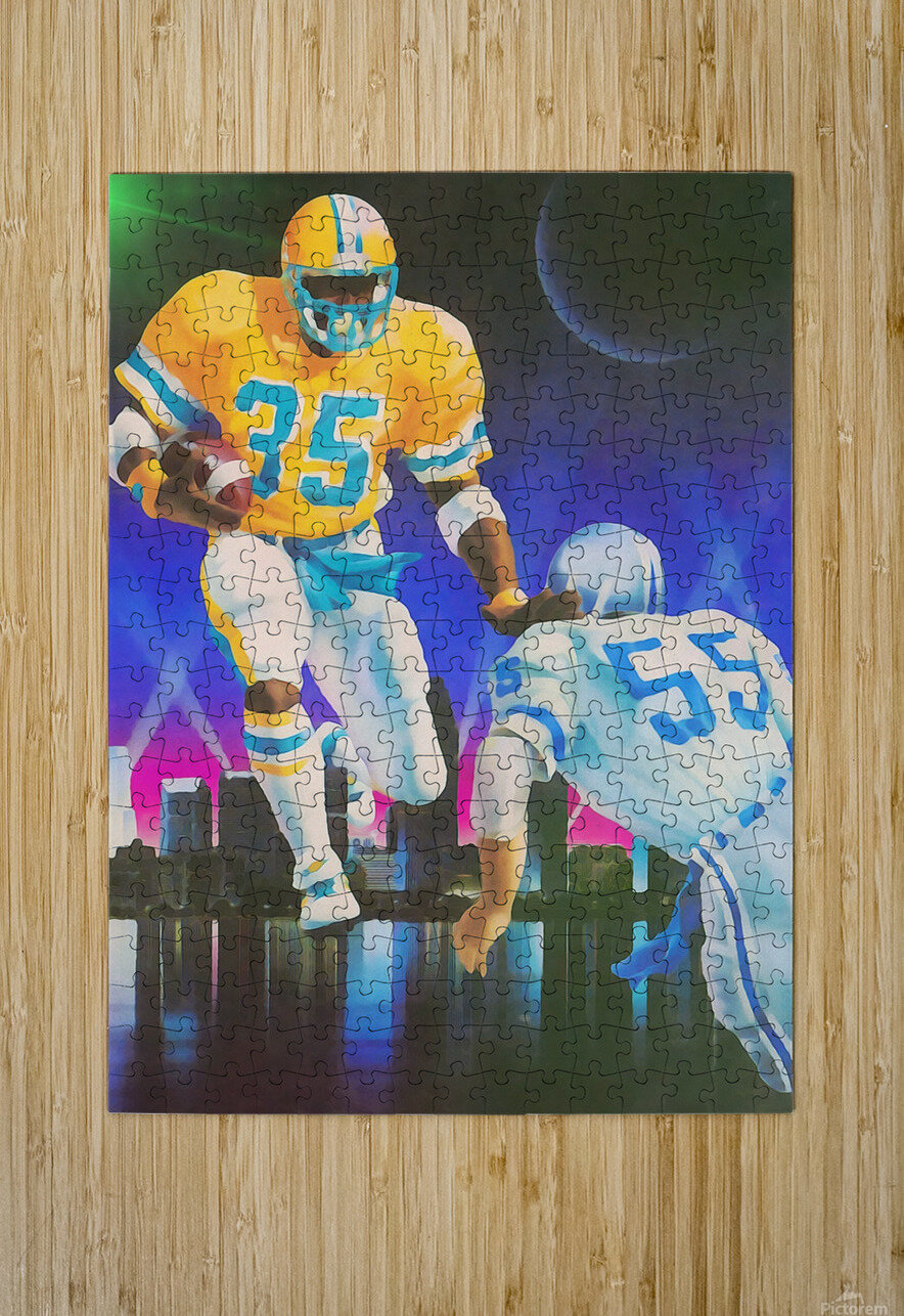 1980s Miami Orange Bowl Football Art Row One Brand Puzzle printing