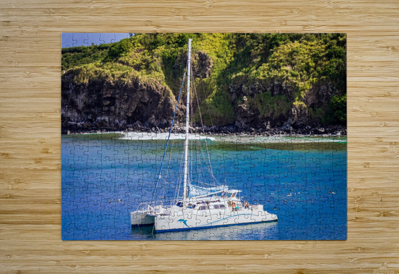 Honolua Bay   Maui Hawaii 1327 Sanjeev Singhal Puzzle printing