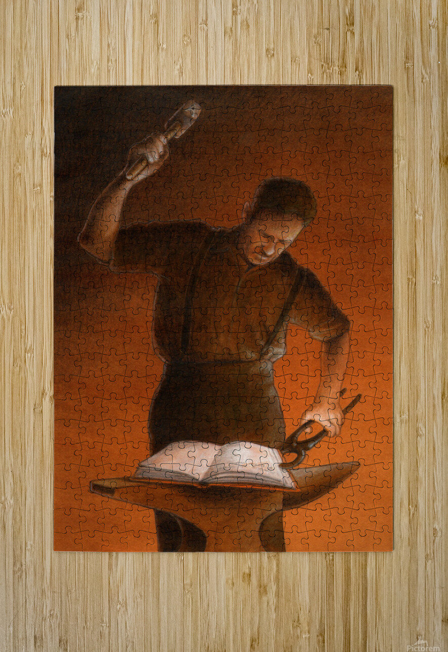 blacksmith Pawel Kuczynski Puzzle printing