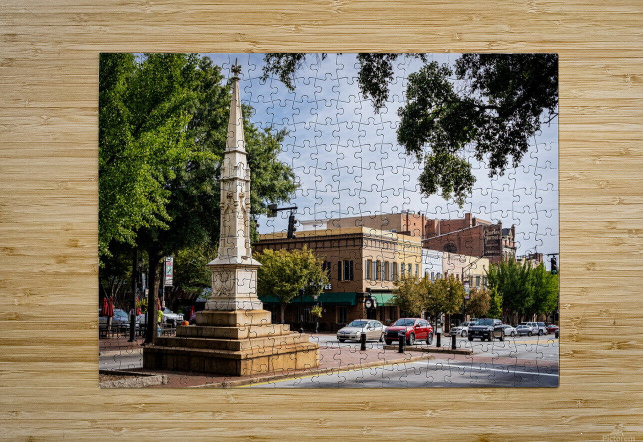 Confederate Monument Downtown Athens GA 9614 Sanjeev Singhal Puzzle printing