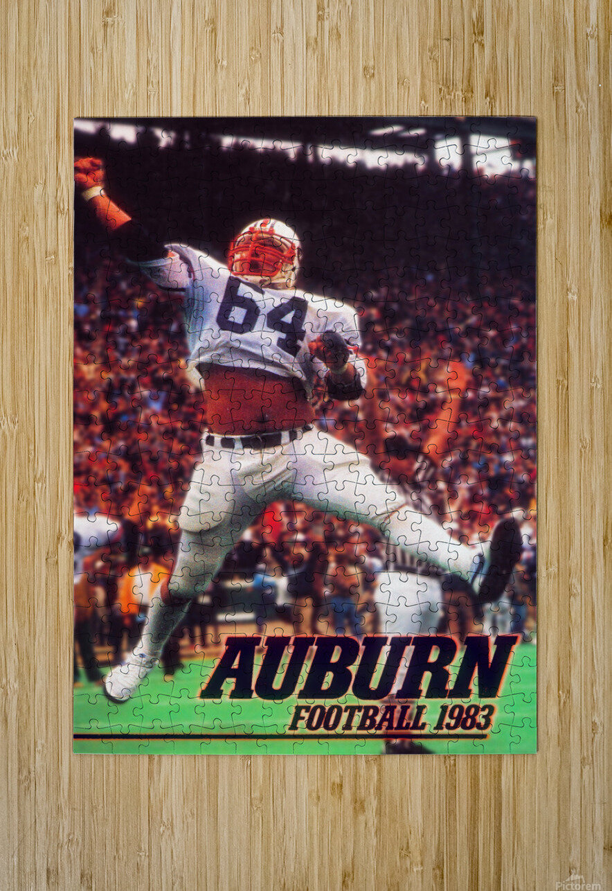 1983 Auburn Tigers Football Poster Row One Brand Puzzle printing