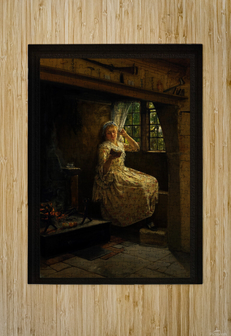 A Cosey Corner by Frank Millet	 Old Masters Classical Fine Art Reproduction xzendor7 Puzzle printing