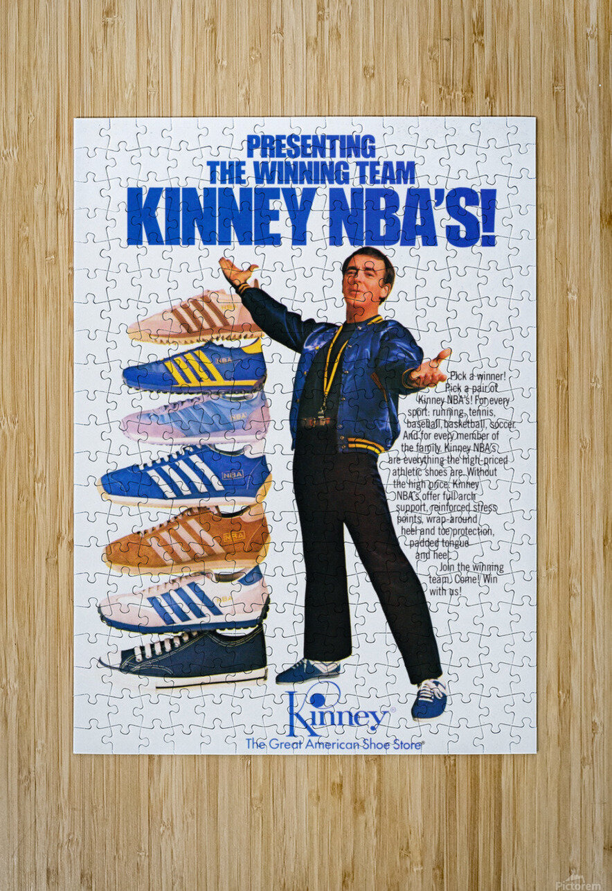 1979 Kinney NBA Shoes Ad Row One Brand Puzzle printing