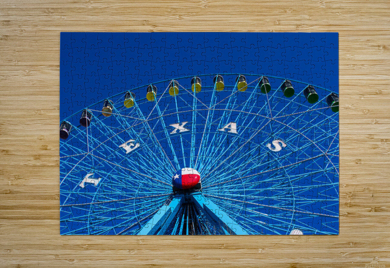 Ferris Wheel in Daylight Susan Diann Photography Puzzle printing