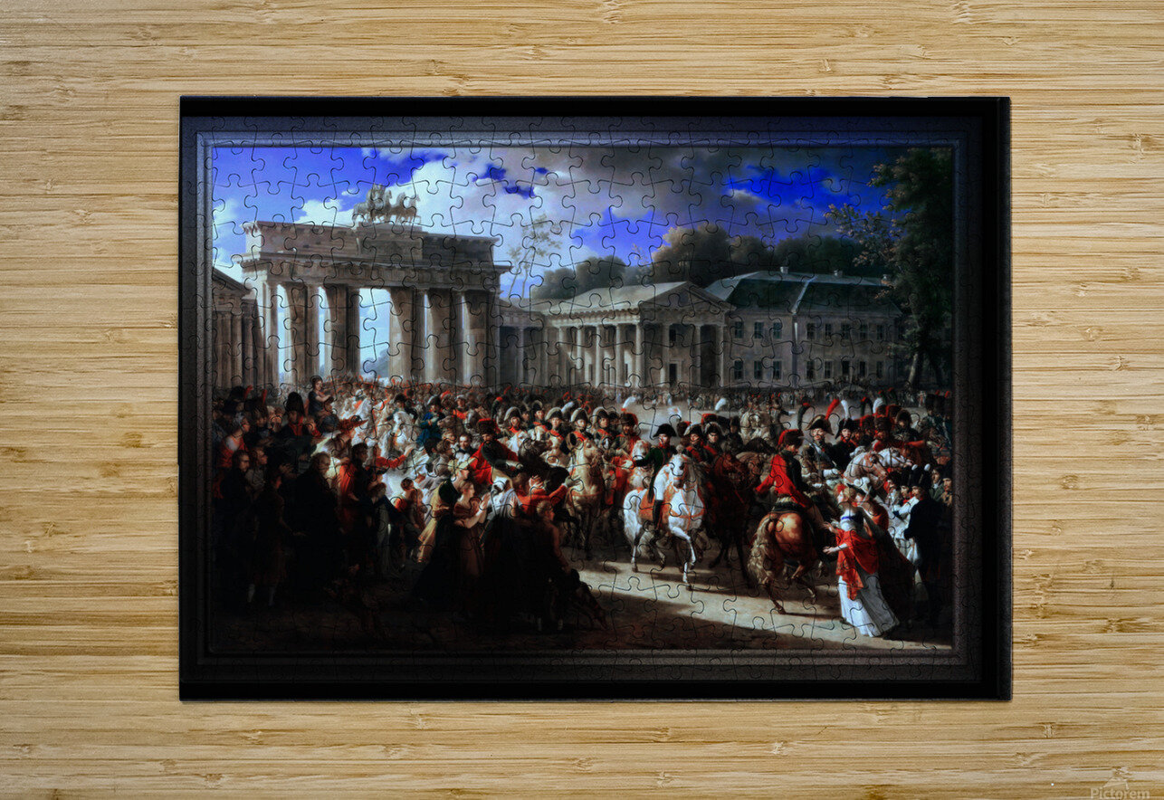 Entry of Napoleon I into Berlin by Charles Meynier Classical Fine Art Reproduction xzendor7 Puzzle printing