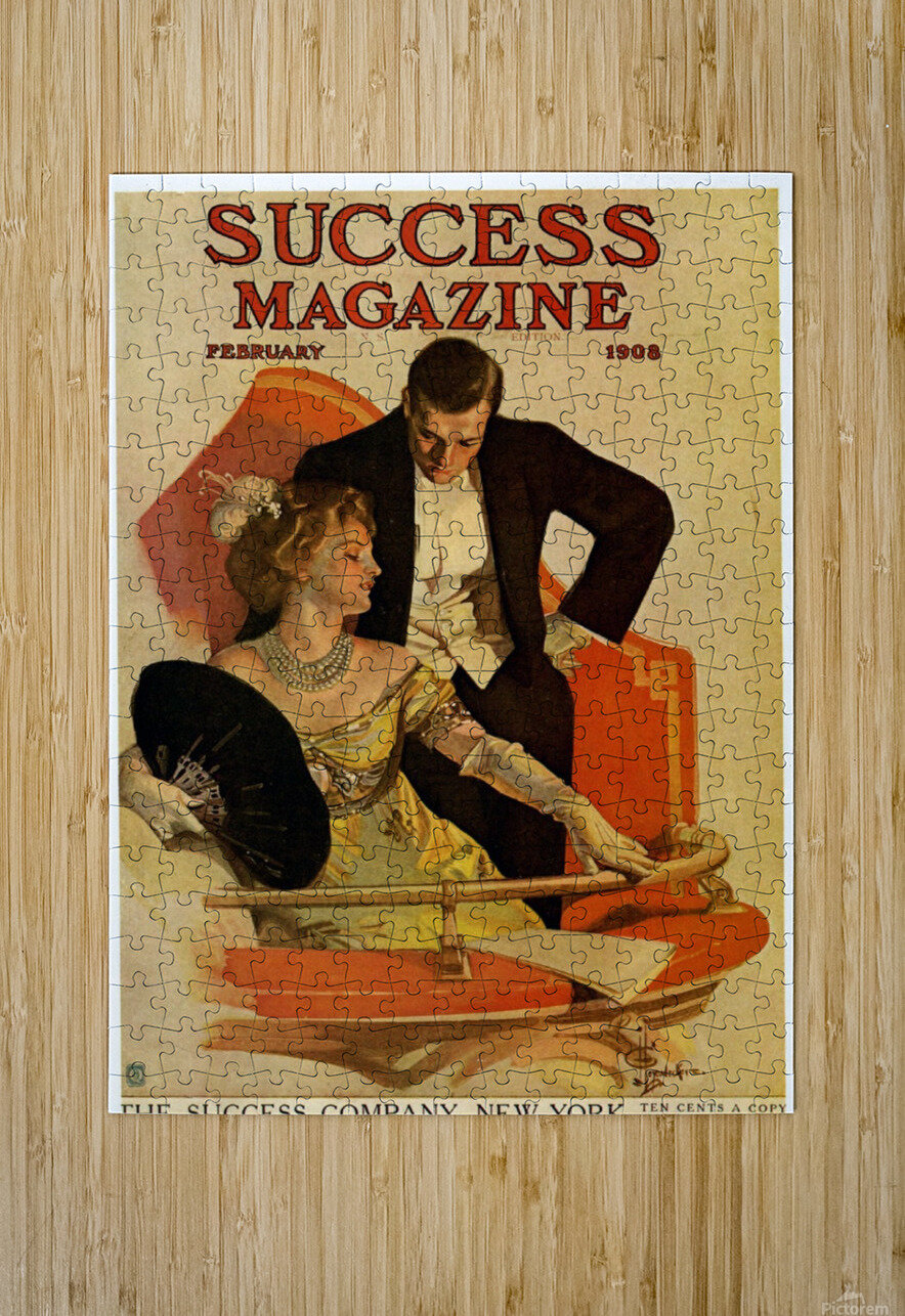 Success Magazine Cover February 1908 by VINTAGE POSTER Wall Art