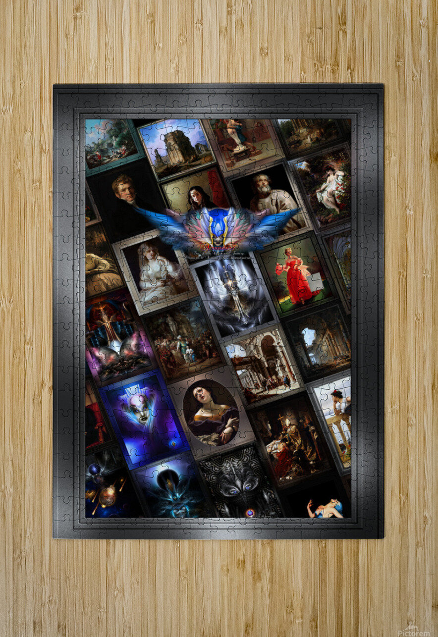 Xzendor7 Digital Classical Vintage Art Matrix Color xzendor7 Puzzle printing