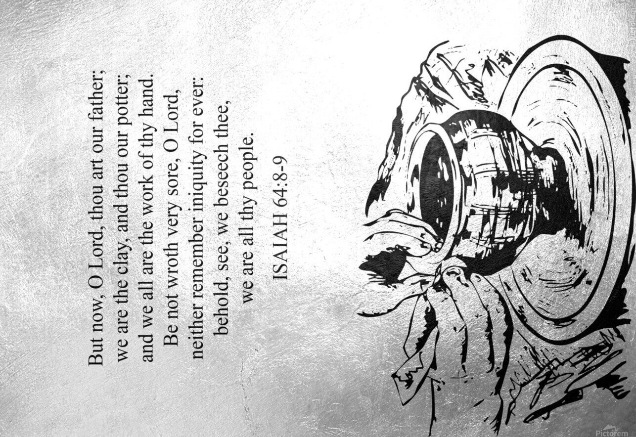 Isaiah 64:8-9 Bible Verse Wall Art by ABConcepts Wall Art - Main Image