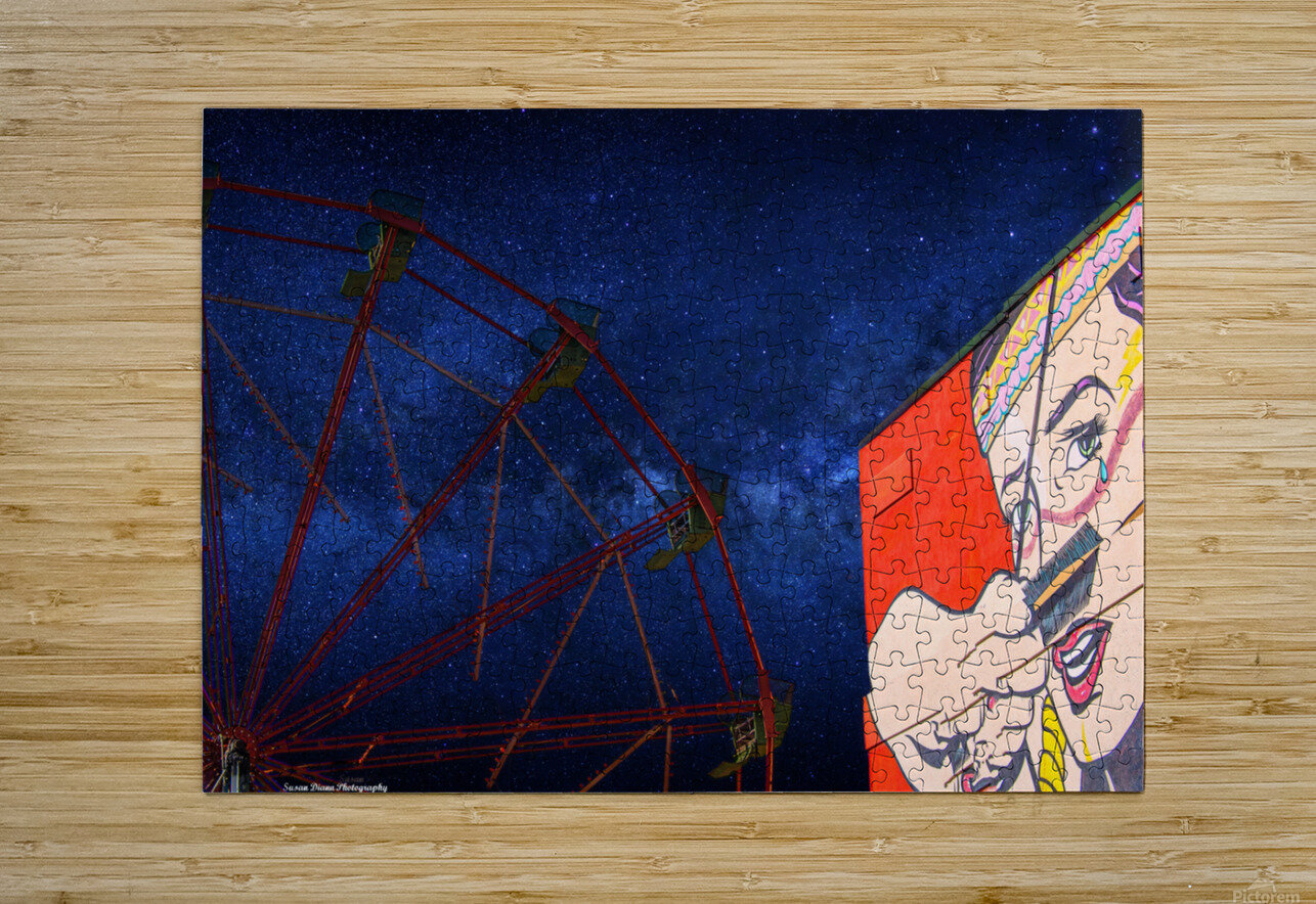 The Indian Princess and the Ferris Wheel Night Version Susan Diann Photography Puzzle printing