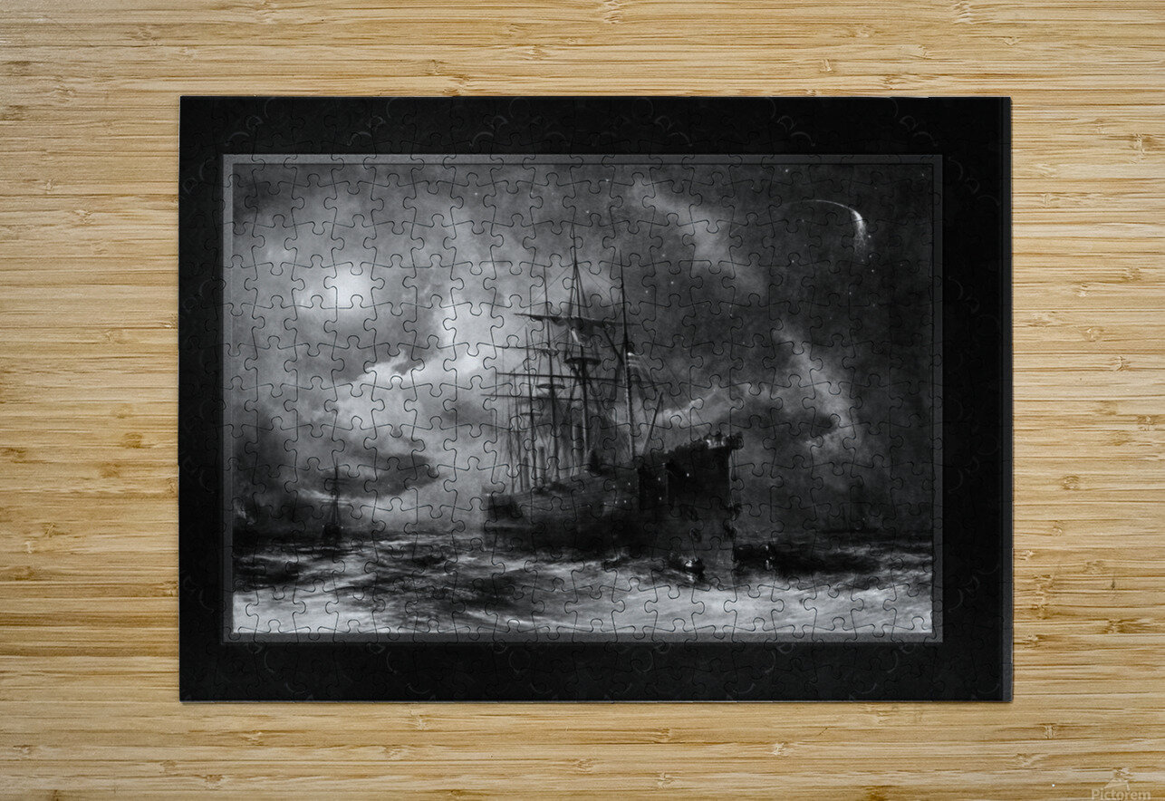 Grappling for the Lost Cable by Robert Charles Dudley Classical Fine Art Xzendor7 Old Masters Reproductions xzendor7 Puzzle printing