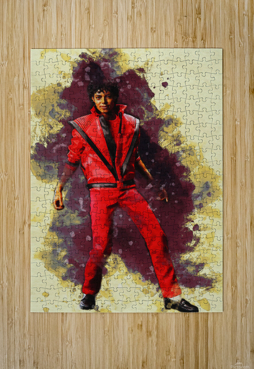 Michael Jackson Thriller Smudge by Gunawan Rb Wall Art