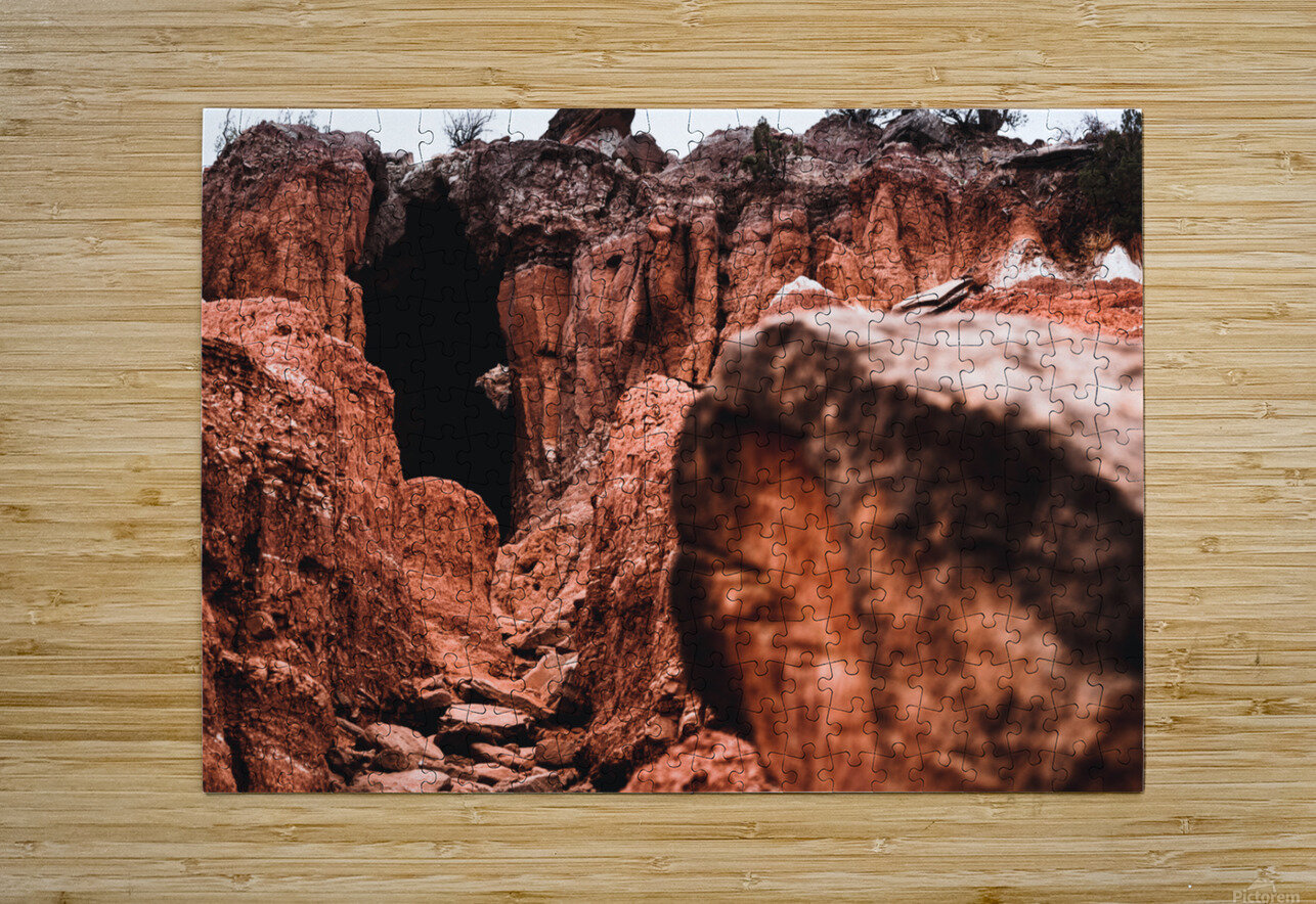 Juniper Cliffside Trail   Palo Duro Canyon Aperture Adventure Delaney Van Puzzle printing