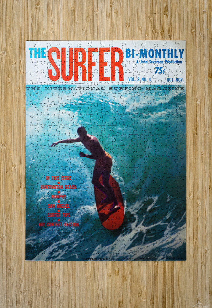 Vintage SURFER MAGAZINE - Surf Poster by Surf Posters Wall Art