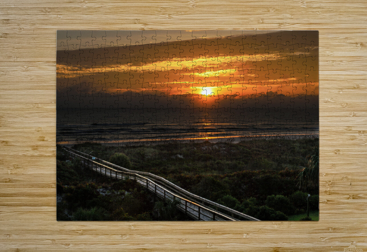 A St. Augustine Beach Sunrise CRB Images Photography Puzzle printing