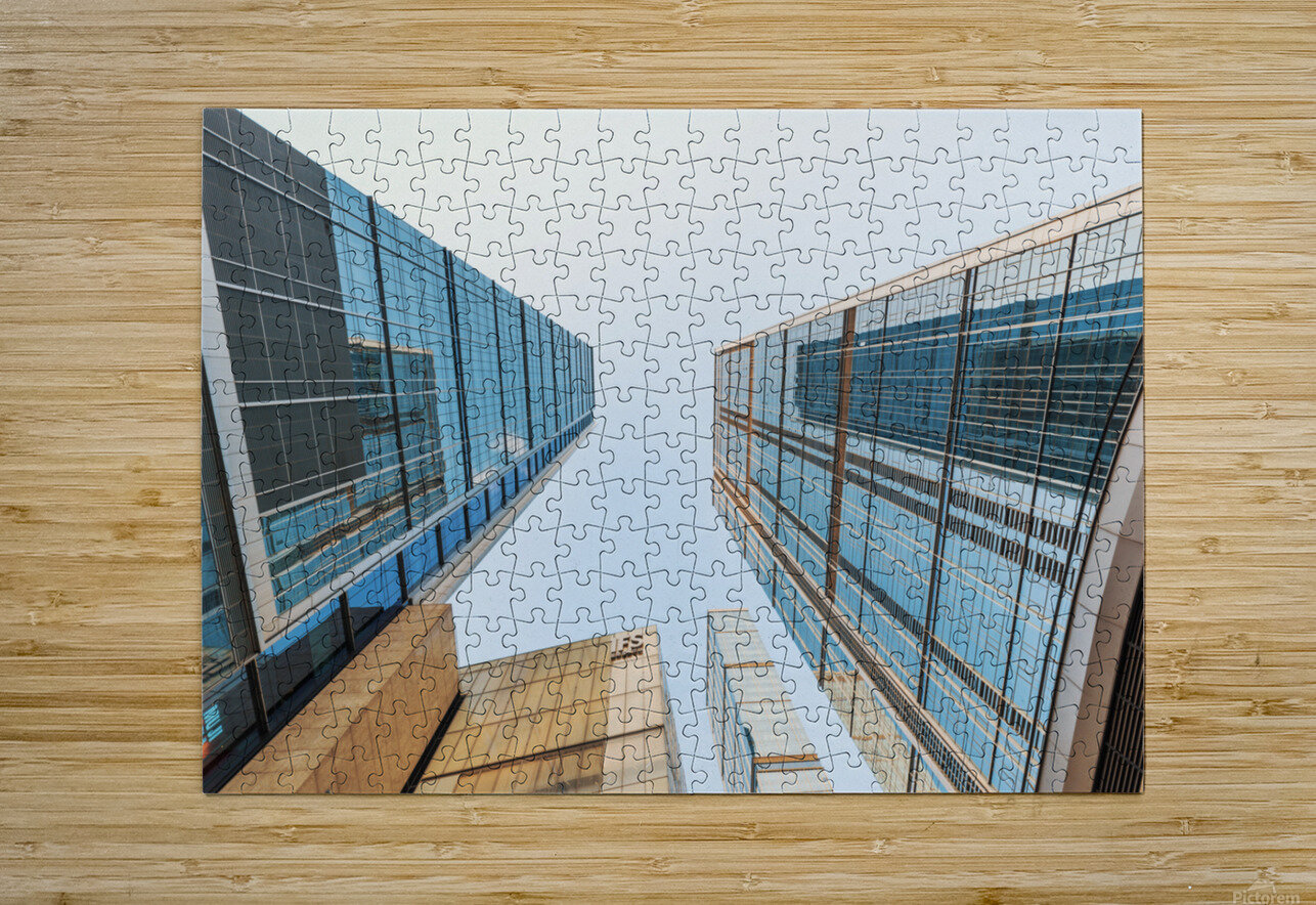 IFS skyscrapers against sky in Chengdu Philippe Lejeanvre Puzzle printing