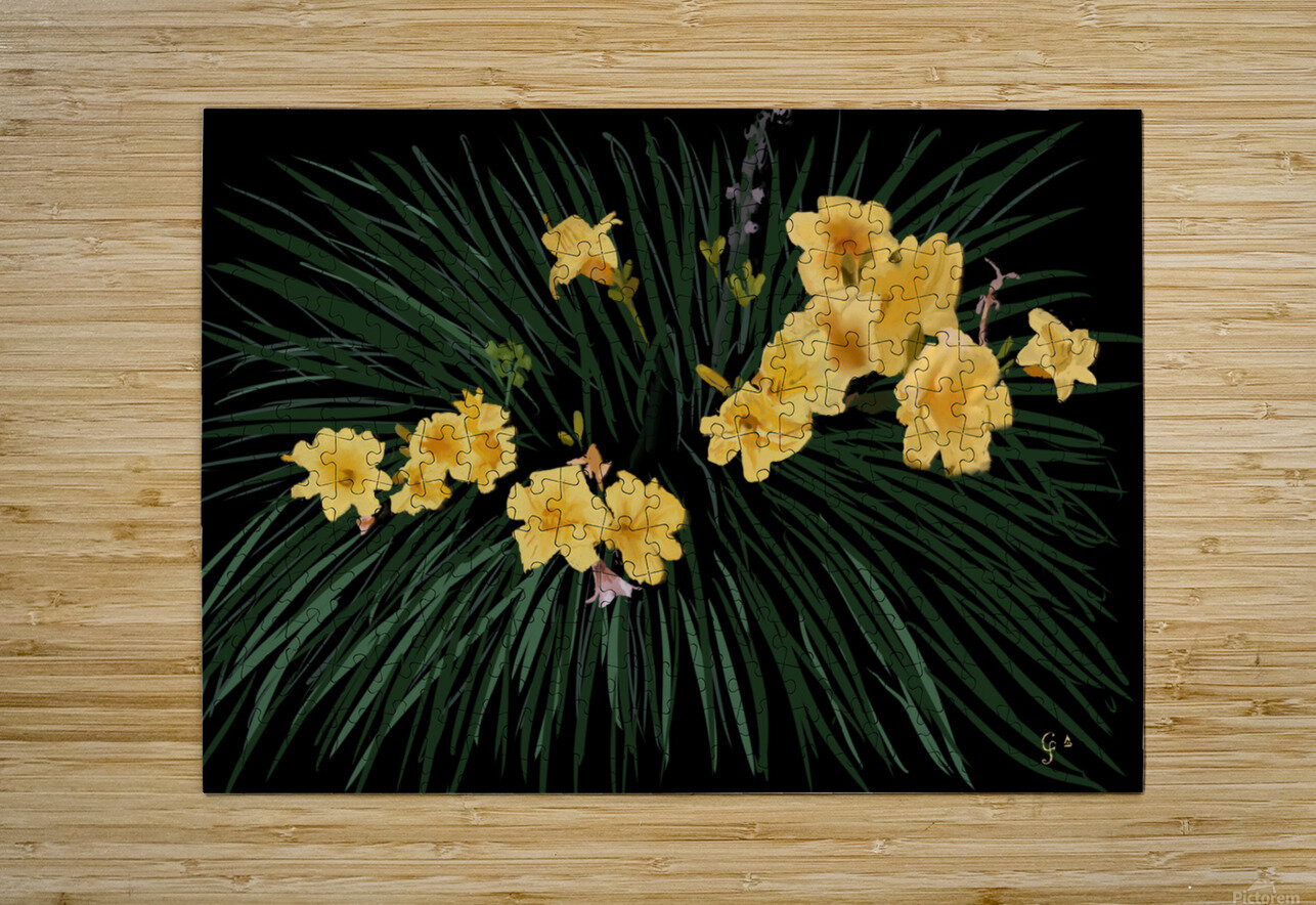 Fleurs dansantes Coloriflam Puzzle printing