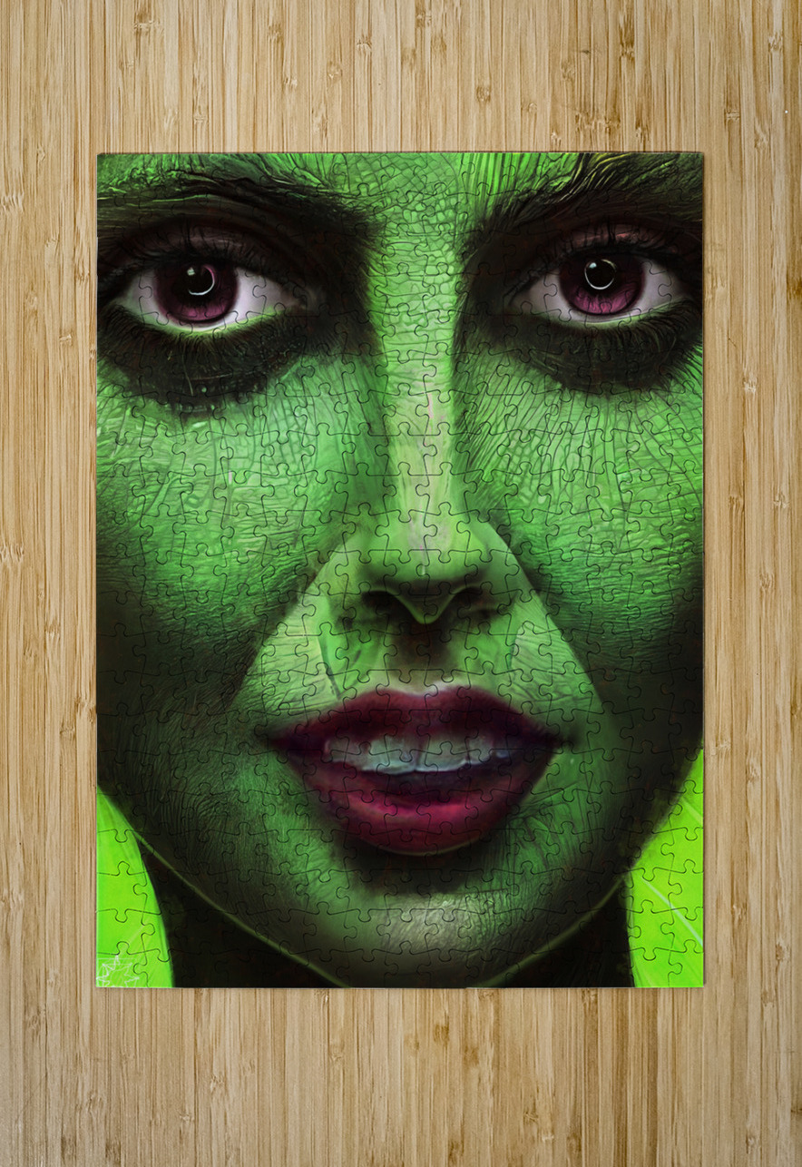 The Green Woman 3 ChrisHarrisArt Puzzle printing