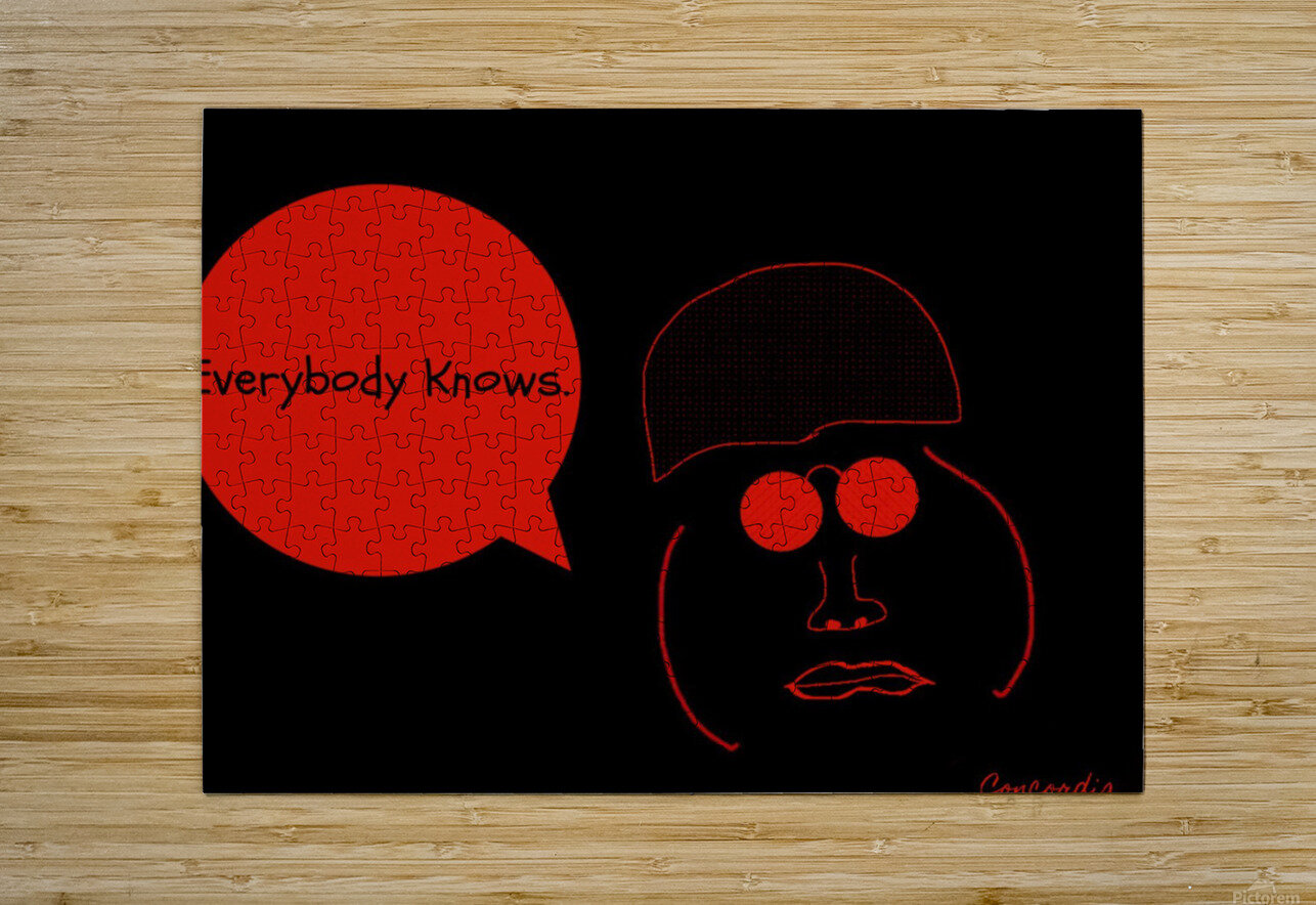 Everybody Knows ArtByConcordia Puzzle printing