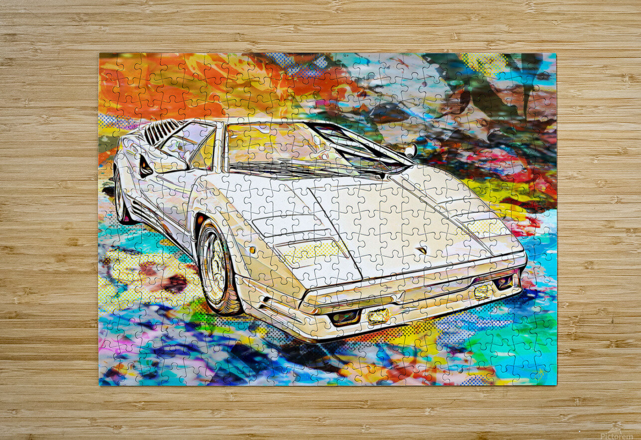Lamborghini Countach by Jeff Smith Wall Art