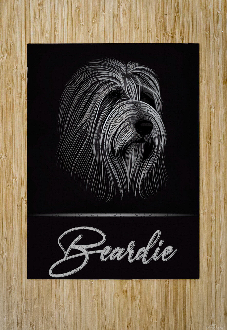 Beardie Best Breeds Puzzle printing