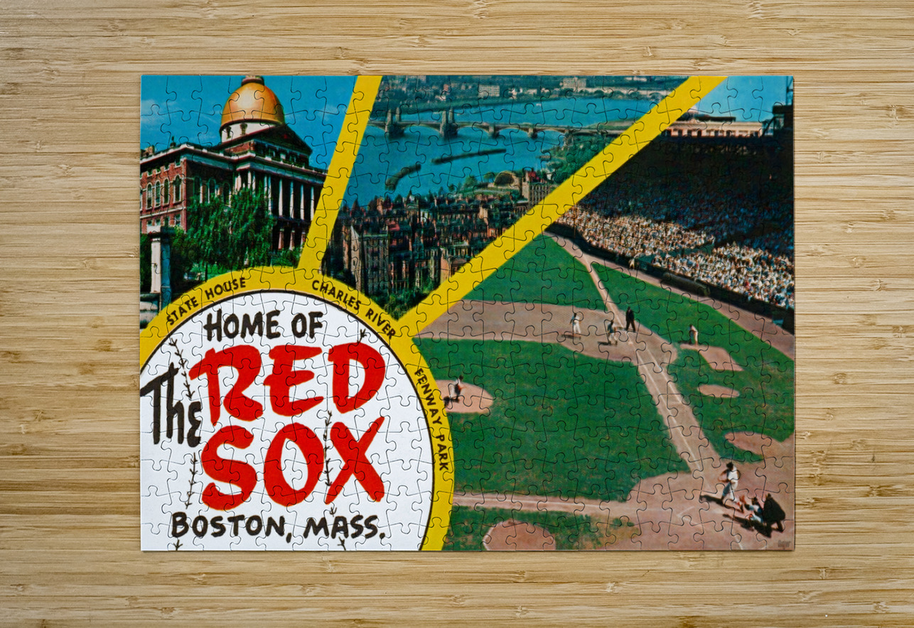 Charles River Fenway Park Red Sox Art Row One Brand Puzzle printing