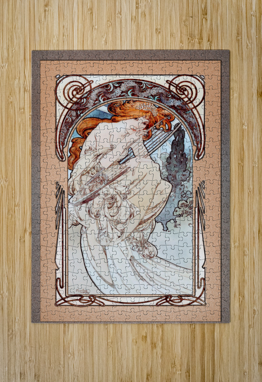 Allegorie de la Musique by Alphonse Mucha Remastered