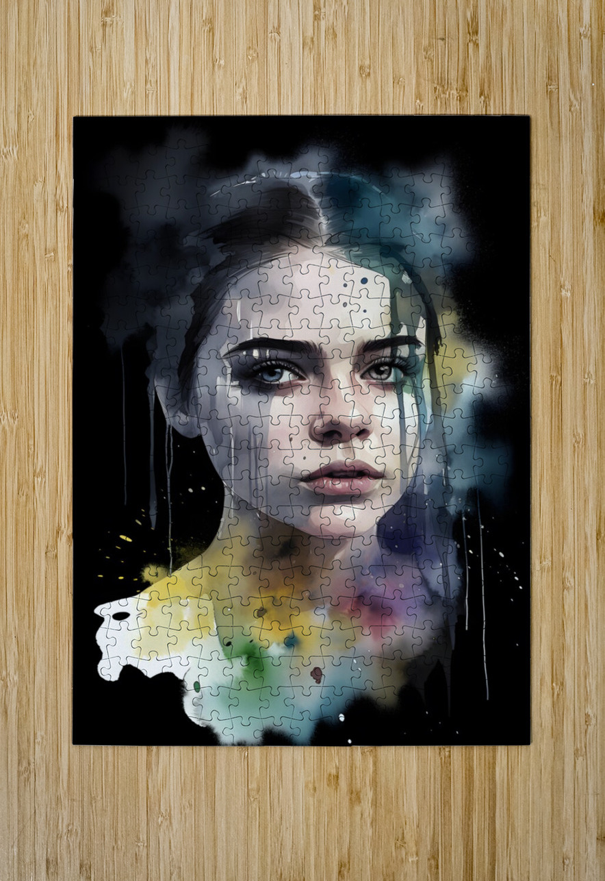 Girl watercolor no.4 draszyr Puzzle printing