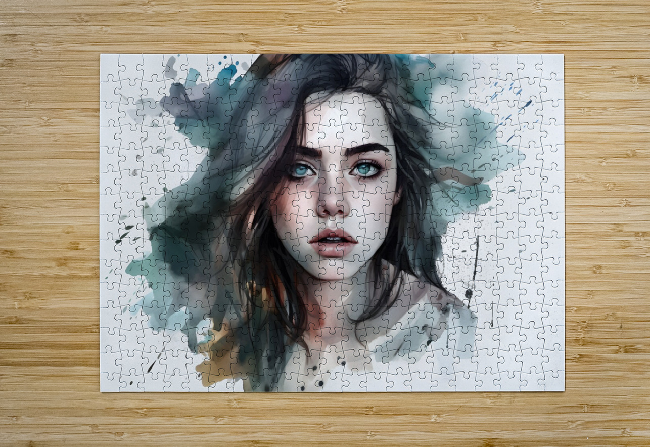 Girl watercolor no.6 draszyr Puzzle printing