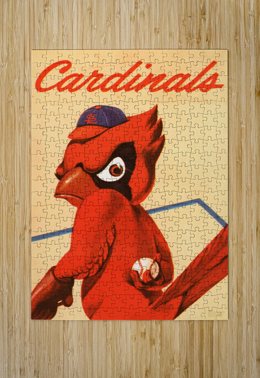 1955 St. Louis Cardinals Art Row One Brand Puzzle printing