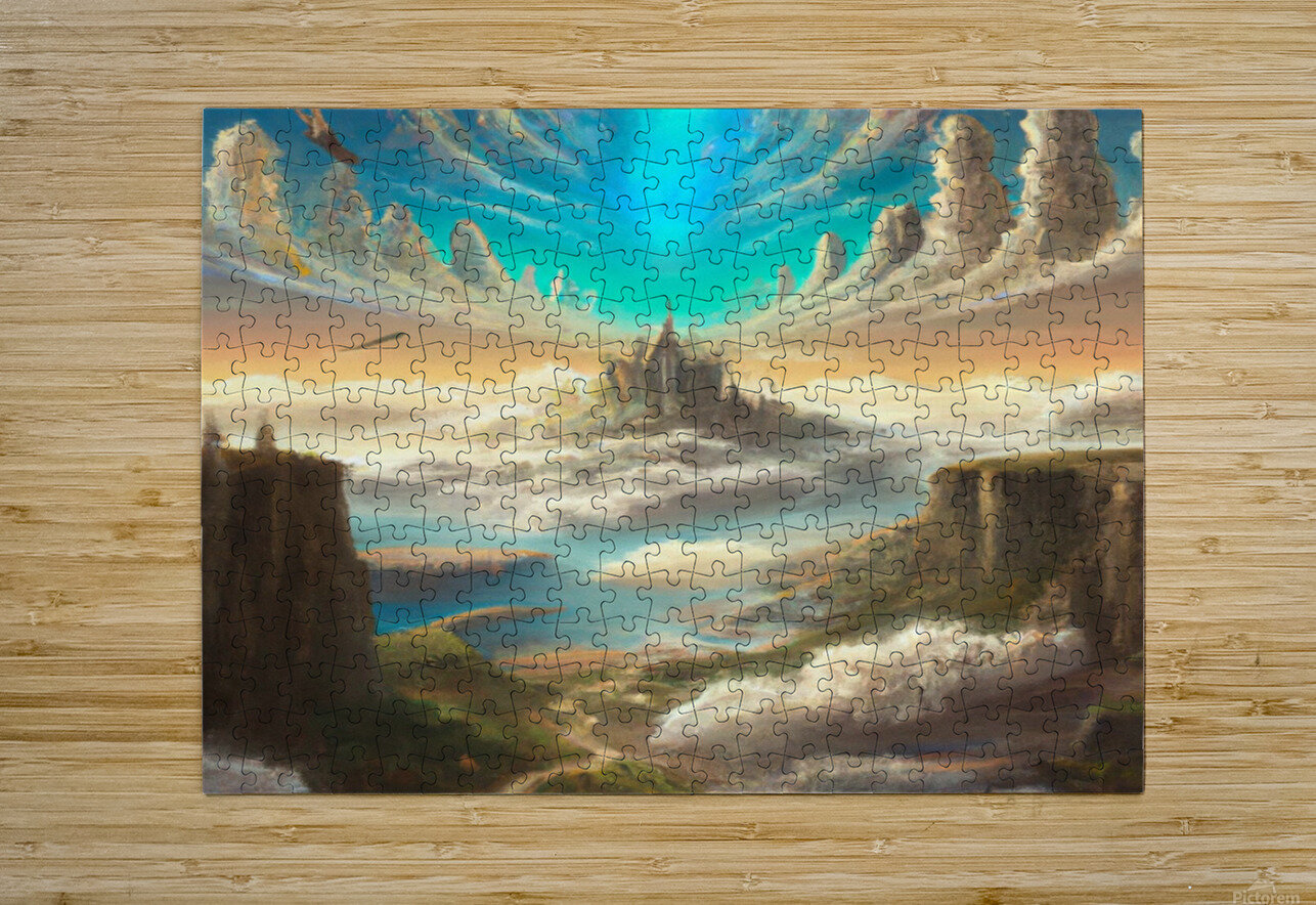 The Majestic Heaven Kingdom of God Landscape by VentiX Wall Art