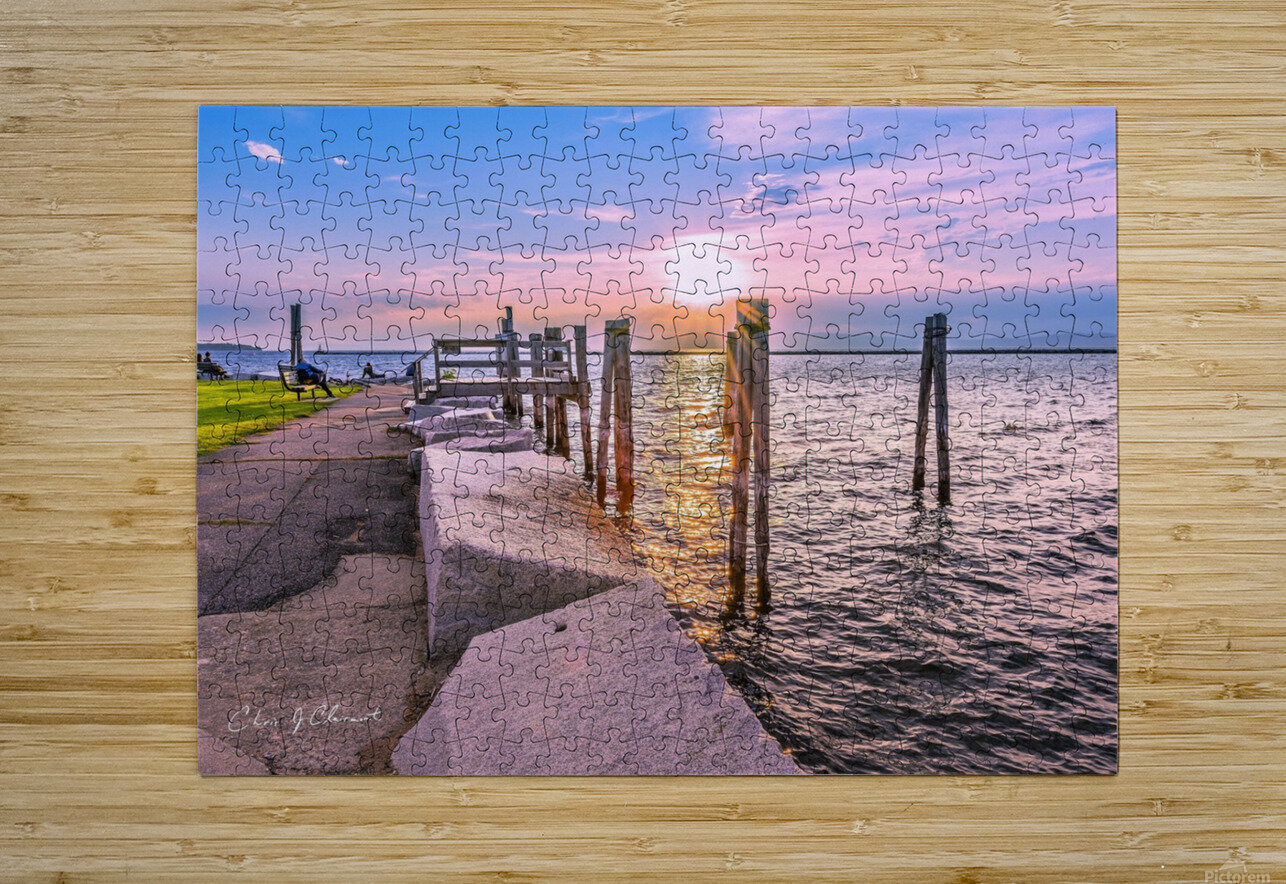 Golden at Perkins Pier Christian Joseph Clairmont Puzzle printing