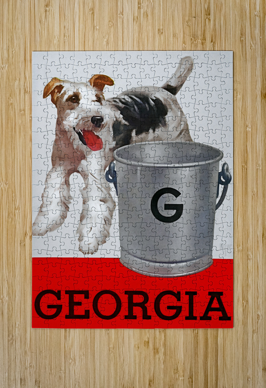 1949 Georgia Football Program Remix Row One Brand Puzzle printing
