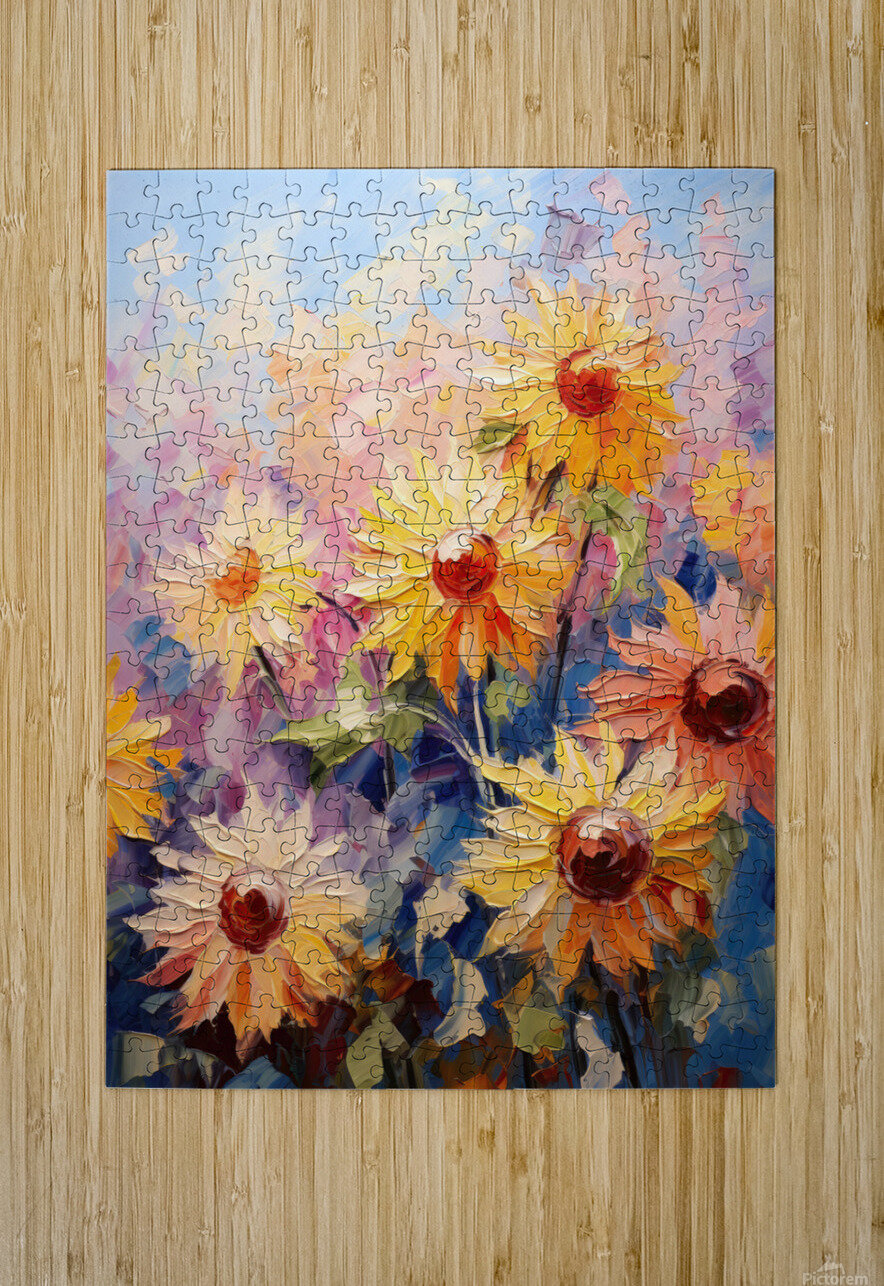 Floral Fanfare: Sunlit Symphony Delilah Puzzle printing