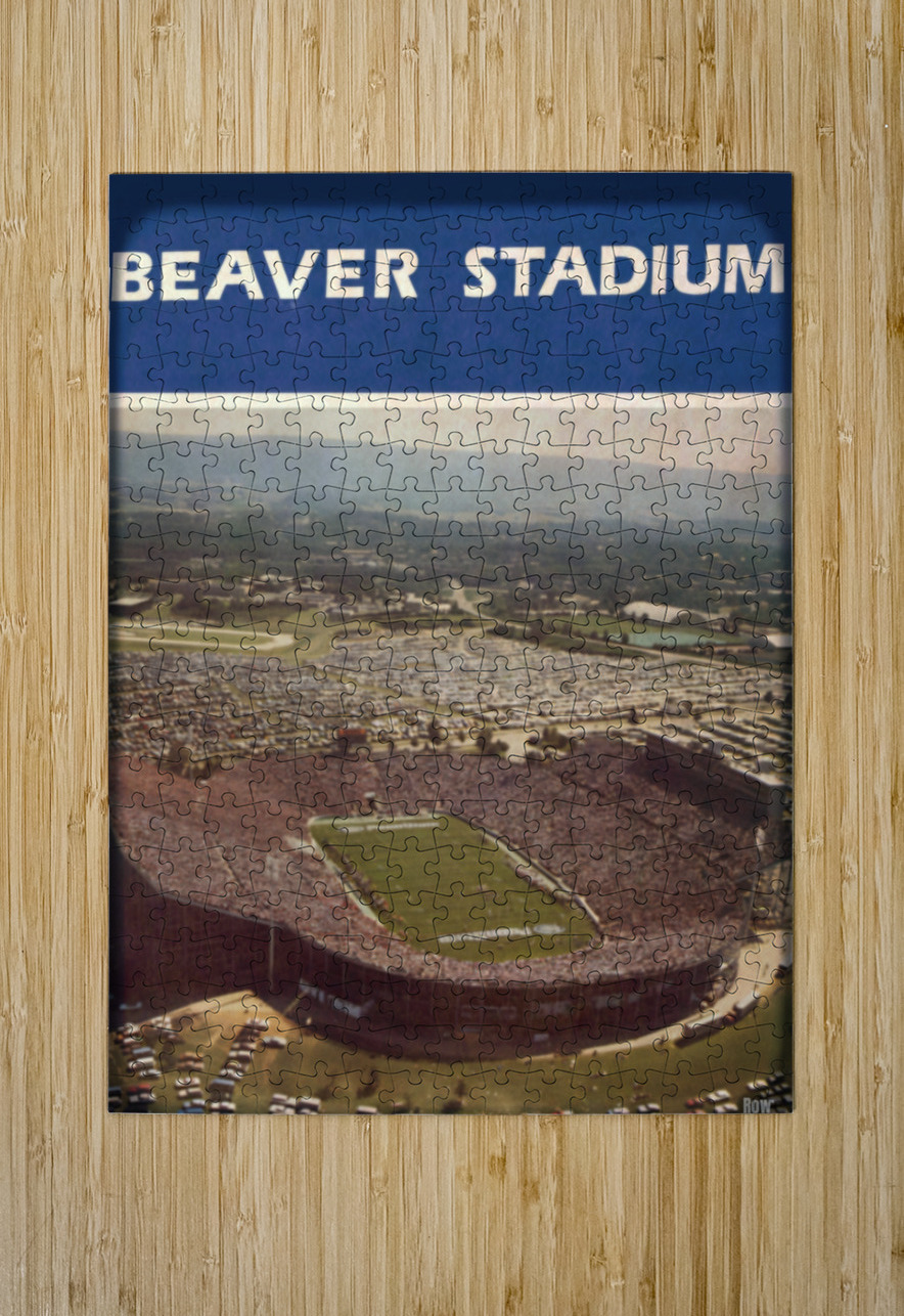 1984 Beaver Stadium Viewfinder Art Row One Brand Puzzle printing