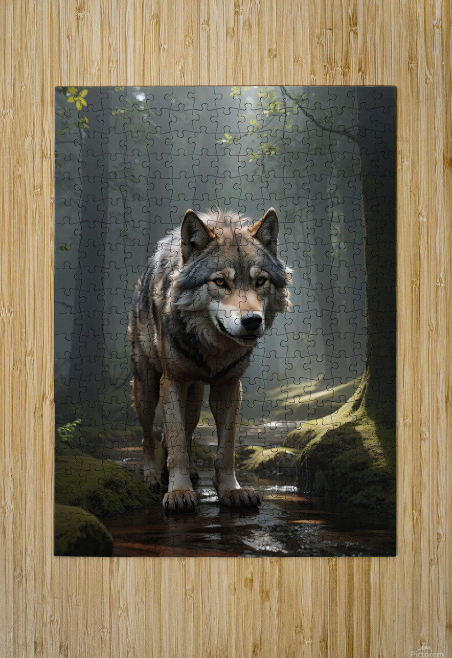 Realistic Wildlife Encounter Photography Canvas Collection Puzzle printing