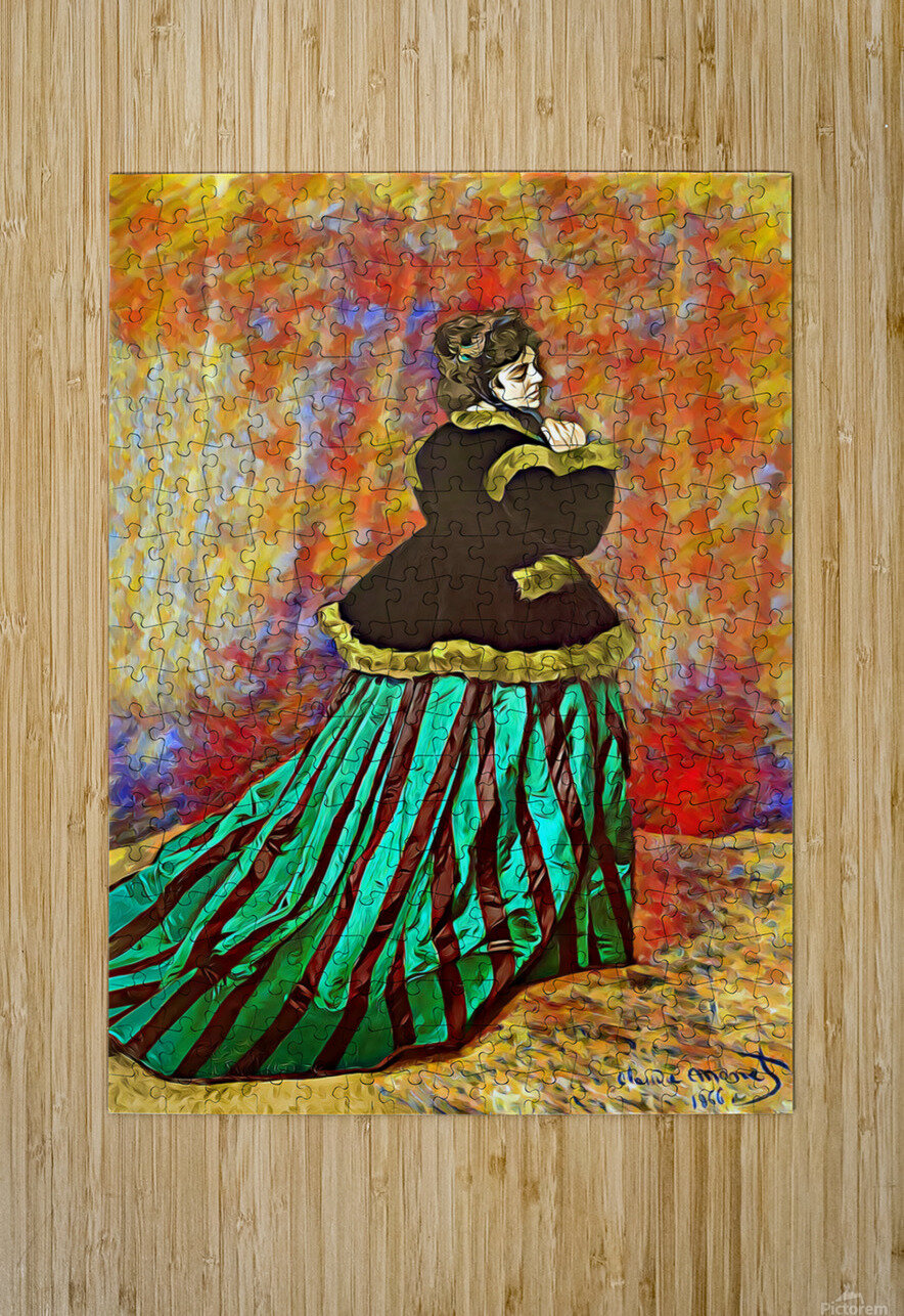 Claude Monet Camille imp Monet by ArteFinoArt Puzzle printing