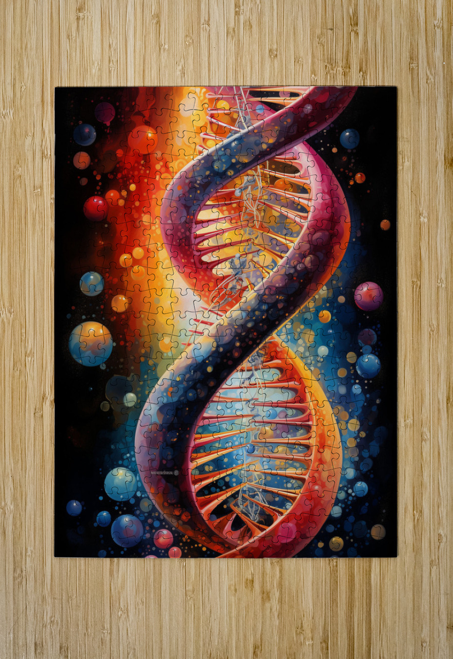 DNA DOUBLE HELIX by CGIL ART STUDIO Wall Art