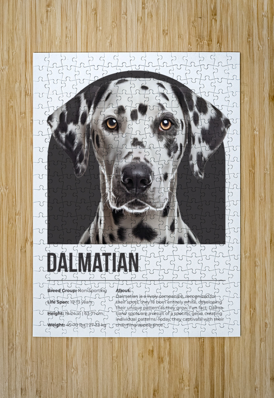 Dalmatian Informative Poster Windawn Puzzle printing