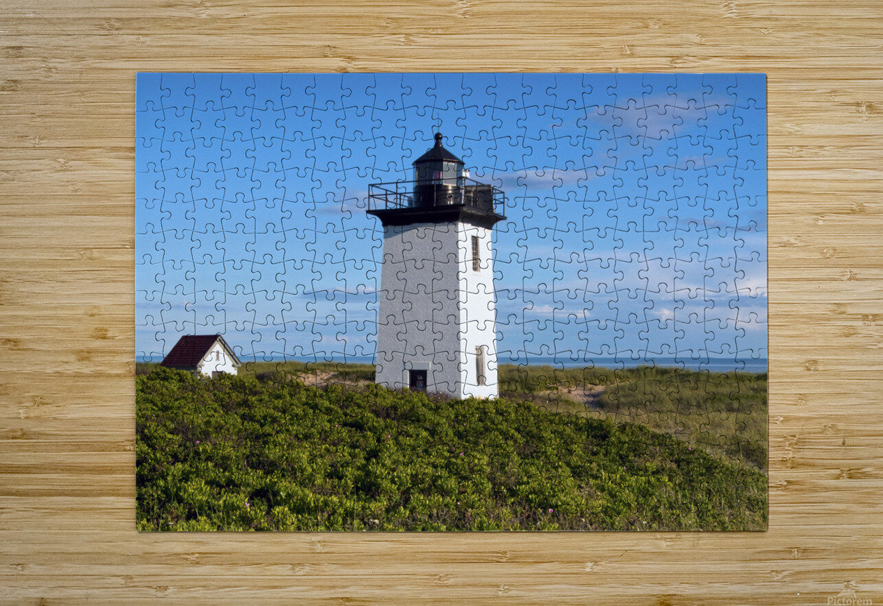 Wood End Lighthouse in Provincetown Massachusetts Allan Wood Puzzle printing