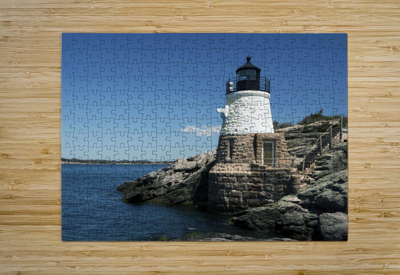 Castle Hill Lighthouse on Narragansett Bay in Rhode Island Allan Wood Puzzle printing
