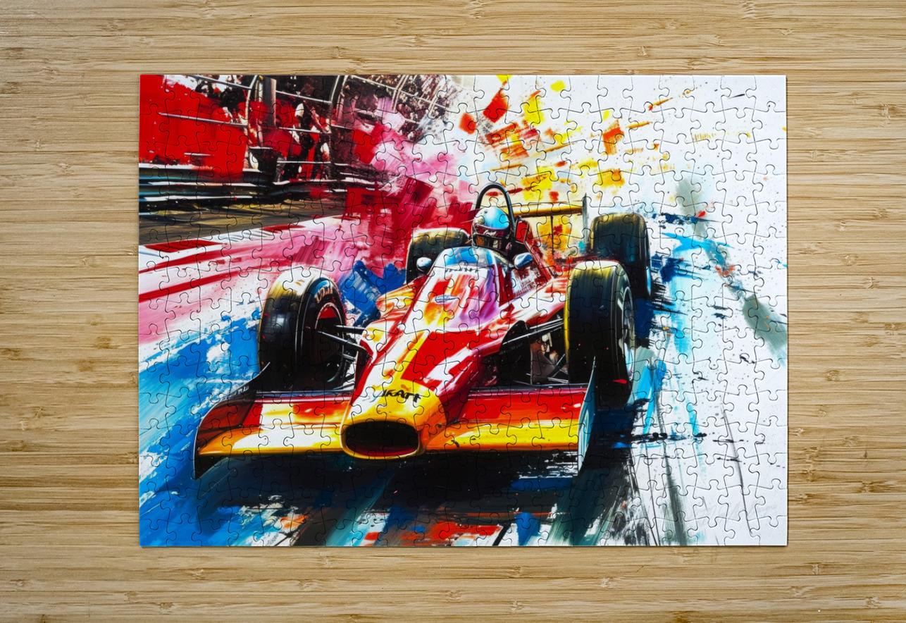 Auto Racing 3D SykArt Designs Puzzle printing